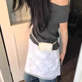 Trendy Y2k Aesthetic Waist Packs Streetwear Vintage Casual Mini Bags Japanese All Match Belt Purses and Handbags